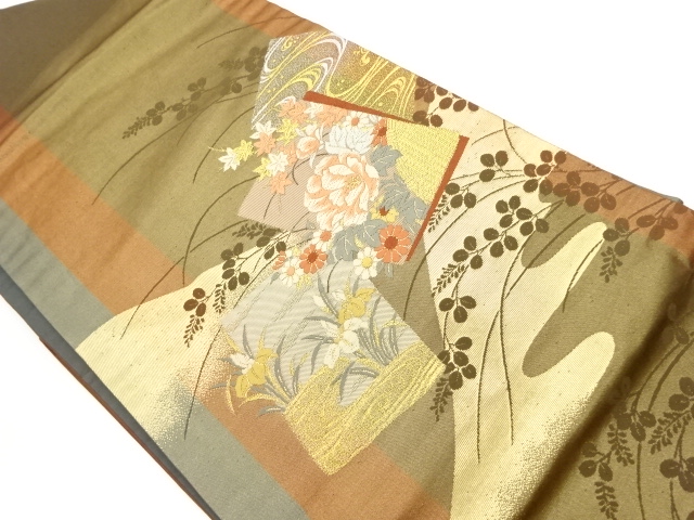 JAPANESE NAGOYA OBI / WOVEN STREAM